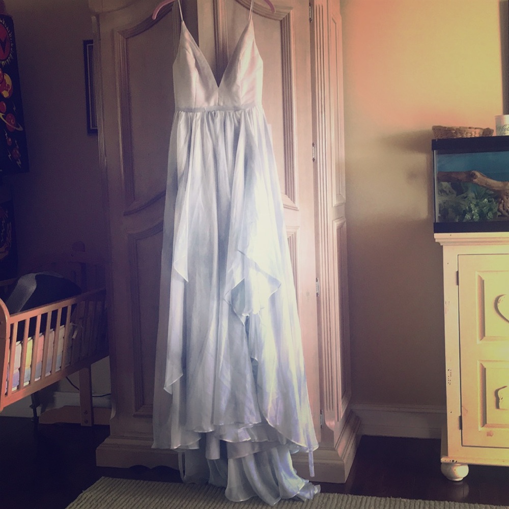 Hand made OK Bridal seafoam prom dress